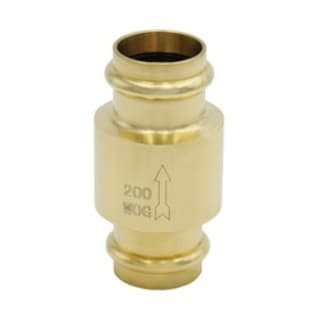 LEGEND LEGENDPress™ 105-457NL P-450NL Forged In-Line Check Valves, 1-1/2 in Nominal, Press End Style, Brass Body, Import