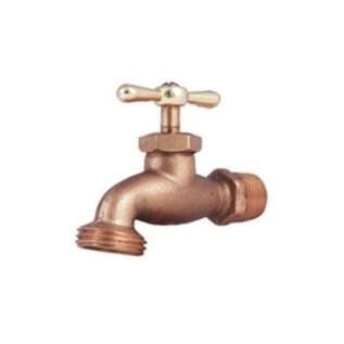 LEGEND 107-165NL T-531NL Low Pressure Hose Bibb, 3/4 in Nominal, MNPT/C x Male Garden Hose Thread End Style, Brass Body, T-Handle Actuator, Import