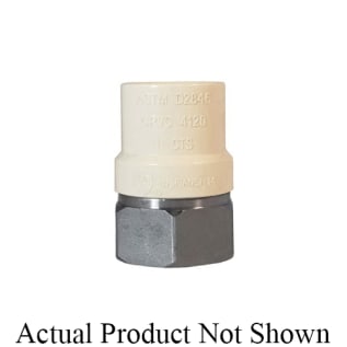 LEGEND 302-443 Pipe Adapter, 1/2 in Nominal, FNPT x CPVC End Style, 304 Stainless Steel, Import