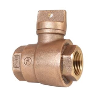 LEGEND 314-256NL T-5500 Curb Stop, 1-1/4 in, FNPT, Cast Bronze, Import