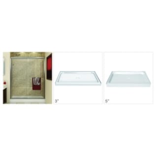 MAAX® 102001-000-001-000 Professional 102001 Rectangular Alcove Shower Base, BASE 4234, White, Center Drain, 41-3/4 in L x 34-1/8 in W x 4-1/8 in D, Domestic