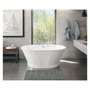 MAAX® 103901-000-002-100 Brioso 6042 2-Piece Bathtub, 60 in L x 42 in W, Center Drain, White, Domestic