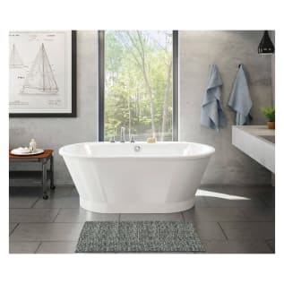 MAAX® 103903-000-002-100 Brioso 6636 2-Piece Bathtub, 66 in L x 36 in W, Center Drain, White, Domestic