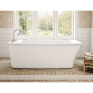MAAX® 105798-000-001-100 Lounge™ 2-Piece Bathtub, 64 in L x 34 in W, End Drain, White, Import