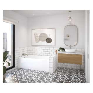 MAAX® 105816-000-001-101 Rubix 6030 AFR Bathtub, Rectangle Shape, 60 in L x 30 in W, Left Drain, White, Domestic