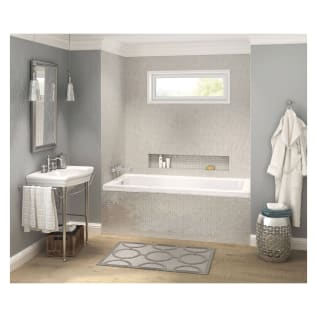 MAAX® 106201-000-001-112 Pose™ 6032 IF Bathtub, Soaking, Rectangle Shape, 59-5/8 in L x 31-5/8 in W, Right Drain, White, Domestic