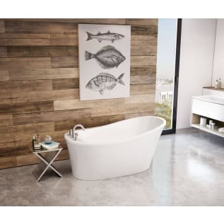 MAAX® 106266-000-001-100 Ariosa 6032 2-Piece Bathtub, 60 in L x 32 in W, End Drain, White, Import