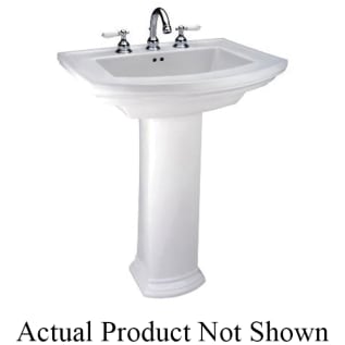 Mansfield® 329 WH Barrett™ Pedestal, 10-1/2 in W, Vitreous China, White