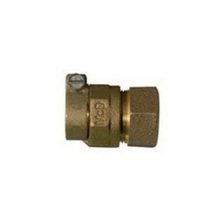 A.Y. McDonald 5142-125, 74754-33 Hex Straight Adapter, 1 in Nominal, -33 PEP-7 Mac-Pak Compression x FNPT End Style, Brass, Domestic