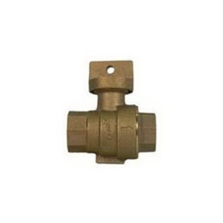 A.Y. McDonald 5131-269 Ball Curb Stop, 1 in, FNPT, Brass Body, EPDM Softgoods