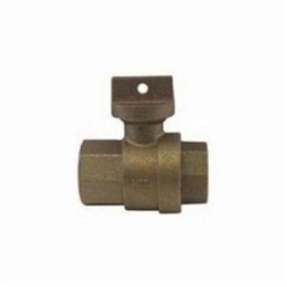 A.Y. McDonald 5129-174 Ball Curb Stop, 1 in, FNPT, Brass Body, EPDM Softgoods