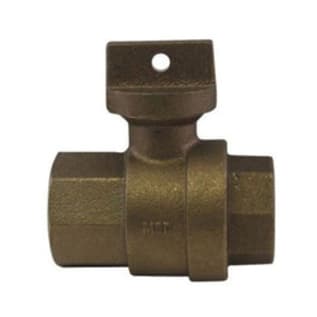 A.Y. McDonald 5129-113 Ball Curb Stop, 1-1/2 in, FNPT, Brass Body, EPDM Softgoods
