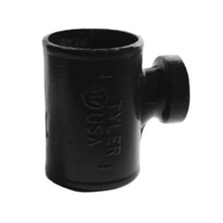 Tyler Pipe 007982 Tapped Sanitary Tee, 2 in Nominal, No-Hub End Style, Cast Iron