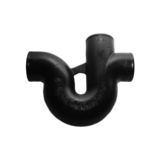 Tyler Pipe 010289 Running Trap With 4 in Single Vent, 4 in Nominal, Cast Iron, No-Hub Connection