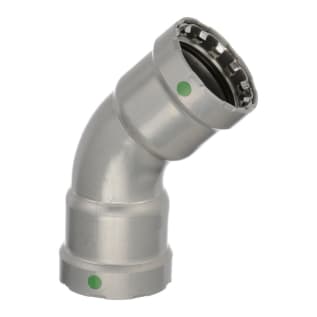 MegaPress® 25250 45 deg Pipe Elbow, 1-1/2 in, Press, Carbon Steel, Import