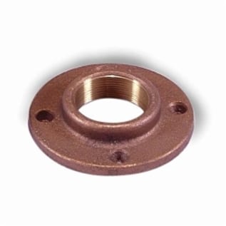 Merit Brass X240-12 Floor Flange, 3/4 in Nominal, Brass, Thread Connection, 125 lb, Import