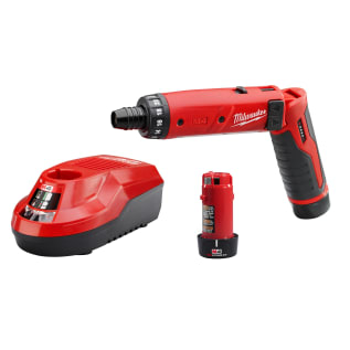 Milwaukee® M4™ 2101-22 Cordless Screwdriver Kit, 1/4 in Chuck, 4 VDC, 44 in-lb Torque, Li-Ion Battery