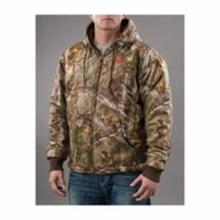 Milwaukee® 2383-L M12™ Heated Hoodie Kit, L, Realtree® Xtra® Camouflage Outer/Brown Lining, Polyester Blend Inner/Water Resistant Polyester Outer/Waffle Weave Cotton, 52 in Chest, Resists: Water