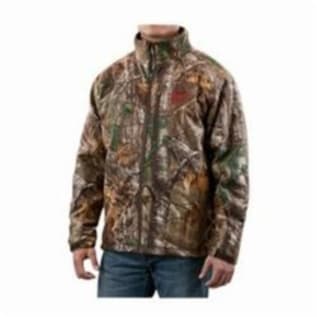 Milwaukee® 2393-L M12™ Insulated Heated Jacket Kit, L, Realtree® Xtra® Camouflage/Black Lining, Noise Reducing Polyester/Spandex® Softshell/Thermal Knit Fleece, 50 in Chest, Resists: Water and Wind