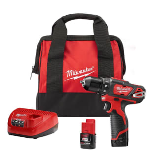 Milwaukee® M12™ 2407-22 Compact Lightweight Cordless Drill/Driver Kit, 3/8 in Chuck, 12 VDC, 0 to 400/0 to 1500 rpm No-Load, 7-3/8 in OAL, Li-Ion Battery