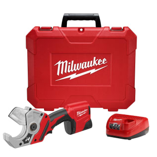Milwaukee® 2470-21 Cordless PVC Shear Kit, 2 in Cutting, 14-3/8 in OAL, Li-Ion Battery