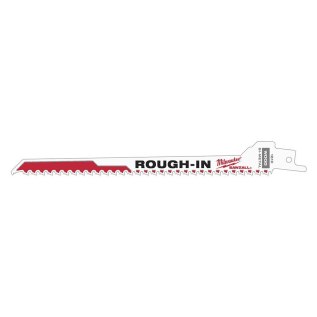 Milwaukee® SAWZALL® 48-00-1610 Rough-In Tapered Back Reciprocating Saw Blade, 7-3/8 in L x 1/2 in W, 5 TPI, Bi-Metal Body, Universal/Toothed Edge Tang