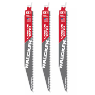 Milwaukee® 48-00-5342 WRECKER™ Multi-Purpose Reciprocating Saw Blade, 9 in L, 6
