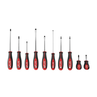Milwaukee® 48-22-2710 Demolition Screwdriver Set, 10 Pieces, Forged Steel/Plastic/Rubber