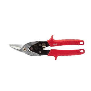 Milwaukee® 48-22-4510 Aviation Snip, 18 ga Cold Rolled Steel/22 ga Stainless Steel Cutting, 5 in L of Cut, Left Cutting Snip, Steel Blade