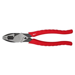 Milwaukee® 48-22-6100 High Leverage Lineman's Plier, 1-39/64 in L x 1-45/64 in W x 37/64 in THK Iron Carbide Jaw, 9 in OAL