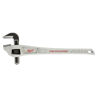 Milwaukee® 48-22-7182 Straight Offset Pipe Wrench, 8 in Pipe, 24 in OAL, Serrated Jaw, Aluminum Handle