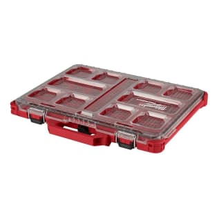 Milwaukee® PACKOUT™ 48-22-8431 Low Profile Tool Organizer, 2.52 in H x 16.38 in W x 19.76 in D, Polymer, Red