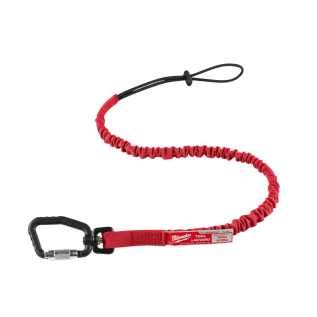 Milwaukee® 48-22-8810 Locking Tool Lanyard, 10 lb Capacity, Loop/Carabiner Connection, Nylon/Rubber