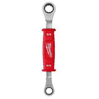 Milwaukee® 48-22-9211 2-in-1 Insulated Ratcheting Wrench, 12 Points, 9-5/8 in OAL, Forged Steel