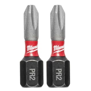 Milwaukee® SHOCKWAVE™ Impact Duty™ 48-32-4444 Impact Insert Bit, #2 Phillips® Point, 1 in OAL, 1/4 in, Alloy Steel