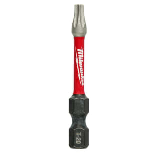 Milwaukee® SHOCKWAVE™ Impact Duty™ 48-32-4484 Impact Power Bit, T20 Torx® Point, 2 in OAL, 1/4 in, Steel