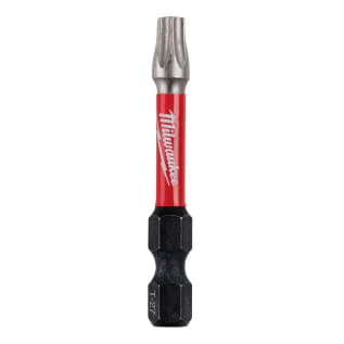 Milwaukee® SHOCKWAVE™ Impact Duty™ 48-32-4486 1-Piece Impact Power Bit, T27 Torx® Point, 2 in OAL, 1/4 in, Steel
