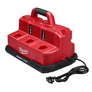 Milwaukee® M18™ M12™ 48-59-1807 Rapid Charge Station, For Use With M12™ and M18™ Battery, Li-Ion Battery, 1 hr Charging, 6 Batteries