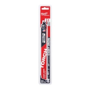 Milwaukee® SAWZALL® TORCH™ 48-00-5362 Saw Blade, 9 in L x 1 in W, 7 TPI, Cast Iron Body, Universal Tang