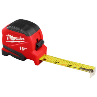 Milwaukee® 48-22-1716 Compact Measuring Tape, 16 ft L 1 in W Blade, Steel Blade