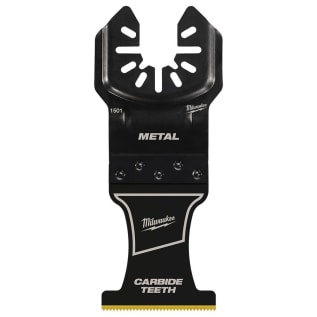 Milwaukee® 49-25-1501 OPEN-LOK™ 1-Piece Blade, For Use With Oscillating Multi-Tool, 1-3/8 in Cutting Width, 1-5/8 in Max Plunge Cut Depth, Carbide