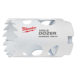 Milwaukee® HOLE DOZER™ 49-56-0712 Hole Saw, 1-3/8 in Dia, 1.62 in D Cutting, Carbide Cutting Edge, 7/16 in Arbor