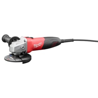 Milwaukee® 6130-33 Double Insulated Small Angle Grinder, 4-1/2 in Dia Wheel, 5/8-11 Arbor/Shank, 120 VAC, Black/Red