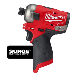 Milwaukee® M12 FUEL™ SURGE™ 2551-20 Cordless Hydraulic Driver, 1/4 in Hex Drive, 3400 bpm, 450 in-lb Torque, 12 V, 5.2 in OAL
