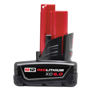 Milwaukee® 48-11-2460 Battery Pack, 6 Ah Li-Ion Battery, For Use With 12 VDC Cordless Tool