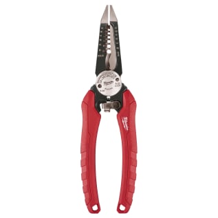 Milwaukee® 48-22-3079 6-in-1 1-Handed Spring Loaded Combination Plier With Side Cutter and Wire Stripper, 2-1/4 in L x 1-1/2 in W Forged Alloy Steel Jaw, 7-1/2 in OAL