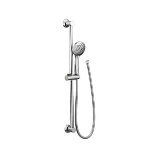 Moen® 3558EP 5-Function Eco-Performance Handheld Shower With Slide Bar, 4-3/8 in Dia Round Shower Head, 1.75 gpm, 69 in L Hose, Polished Chrome, Domestic