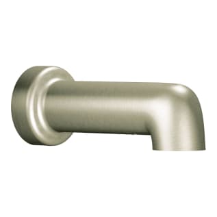 Moen® 3892BN Non-Diverter Tub Spout, Level™, 6-1/2 in L, 1/2 in Slip-Fit Connection, Metal, Brushed Nickel, Import