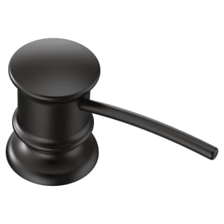 Moen® 3944BL Soap Dispenser, Matte Black, 18 oz Capacity, 2 in OAL, Deck Mount, Metal, Domestic, Commercial