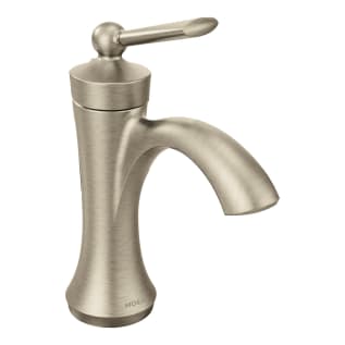 Moen® 4500BN Bathroom Faucet, Wynford™, 1.5 gpm Flow Rate, 5 in H Spout, 1 Handle, Pop-Up Drain, 1 Faucet Hole, Brushed Nickel, Function: Traditional